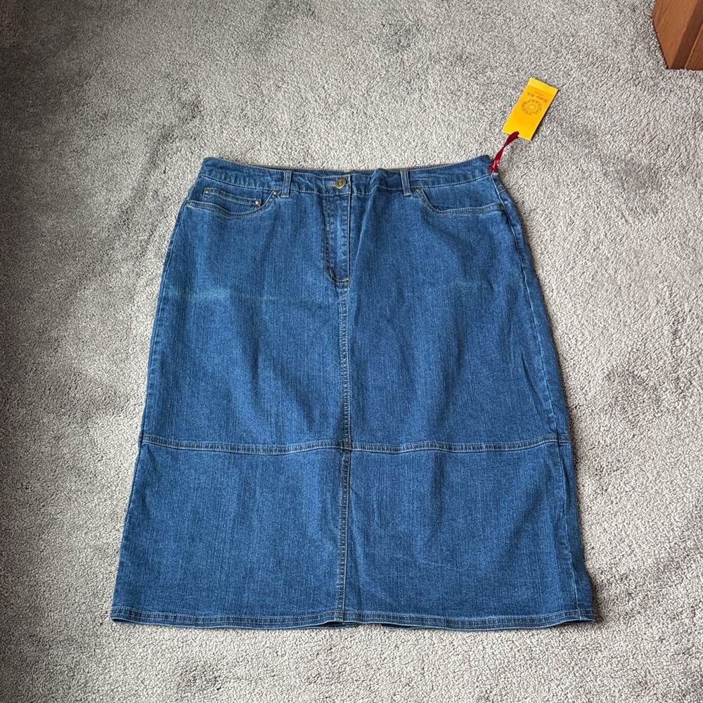 Ruby Rd. Denim Skirt SIZE 14